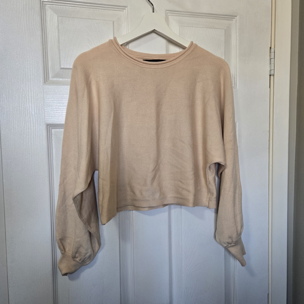 Women's Long Sleeve Beige Top